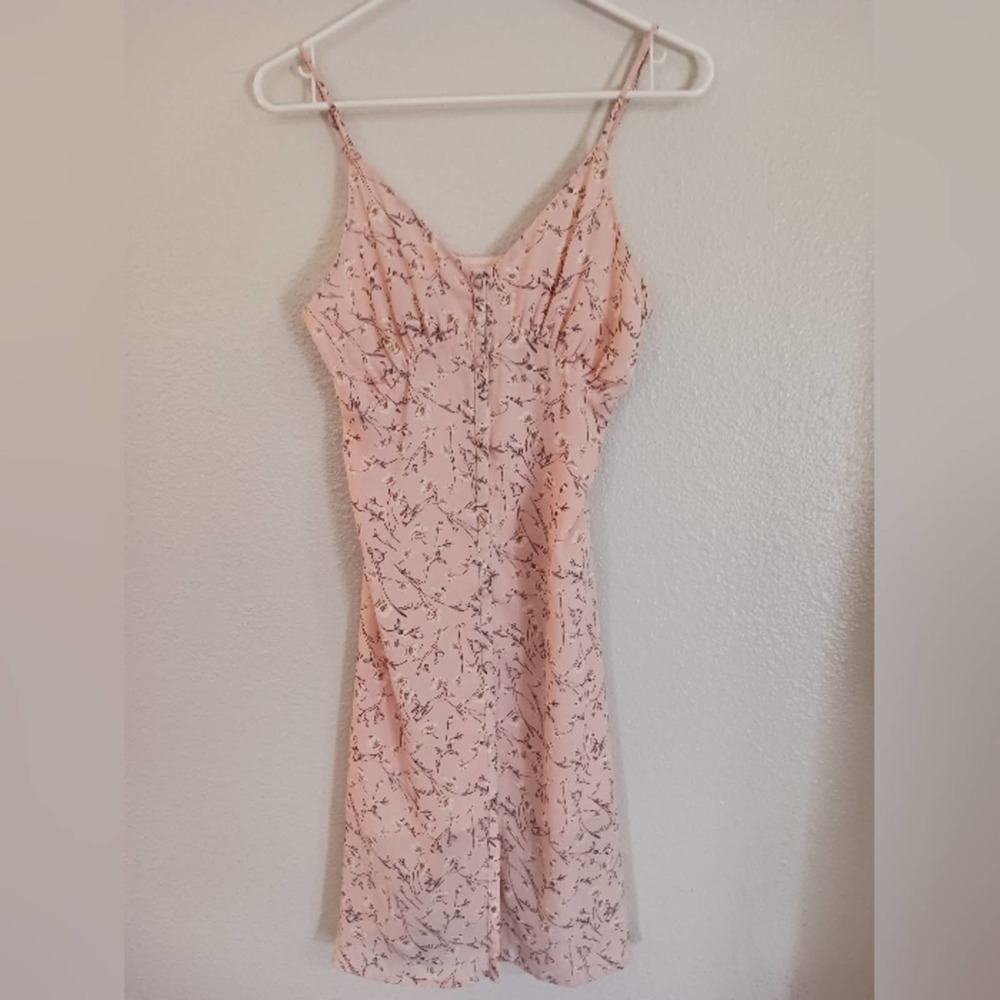 Lucca dress button down spaghetti straps NWOT small